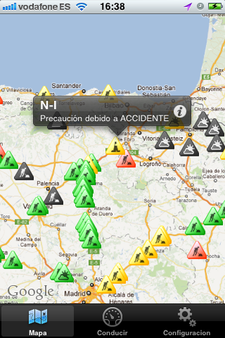 i-Radar modo mapa